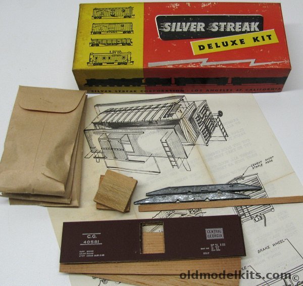 Silver Streak HO Central of Georgia HO Box Car Craftsman Kit, SS207 plastic model kit